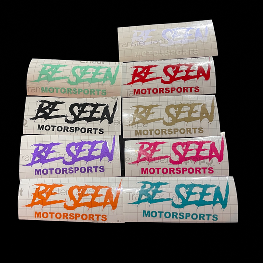 Be Seen Motorsports LARGE Decal (11x4)